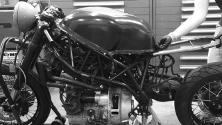 Illustration for article titled This Turbo Diesel Cafe Racer Is Powered By Bacon